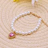 New Cat Collar Decoration Pet Cute Exquisite Neck Kitten Adjustable Summer Cat Necklace High Simulation Pearls Pet Supplies 6