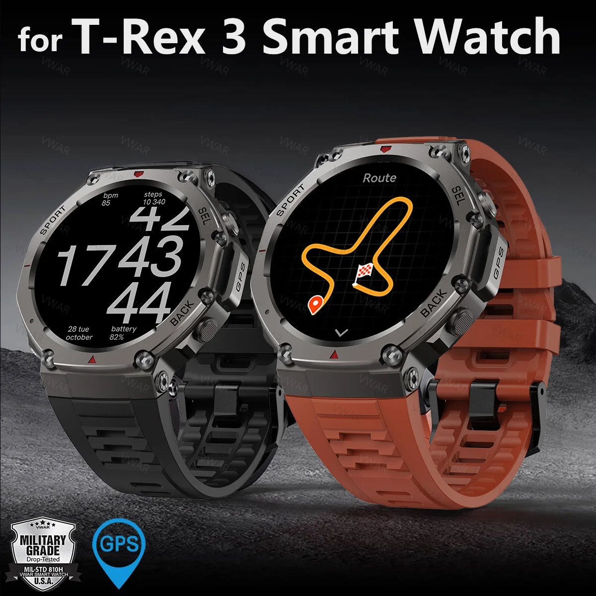 T Rex T Military Watch Bundle Of Amazfit T-Rex Rugged/Military