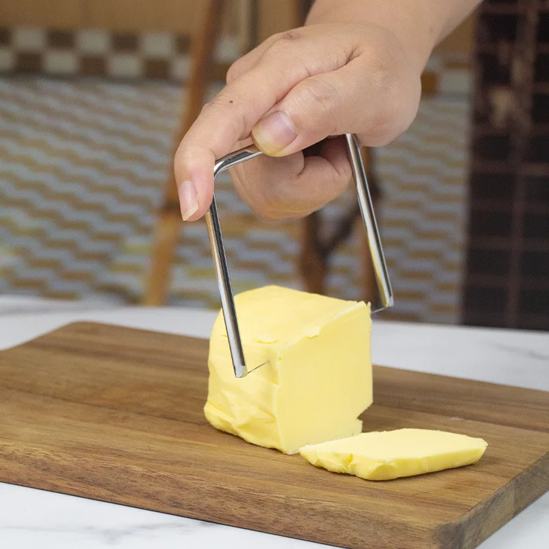 Stainless Steel Foie Gras Cutting Convenient Cheese Cheese Slicer Outdoor Multipurpose Butter Cheese Shaver Divider