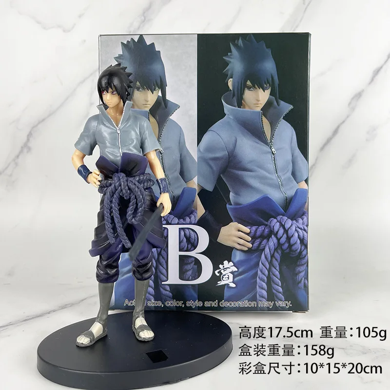 thumbnail image 1 of Figura de Naruto Anime Shippuden Uchiha Sasuke Hatake Kakashi Namikaze Minato colección de figuras de acción modelo juguetes regalos, 1 of 5