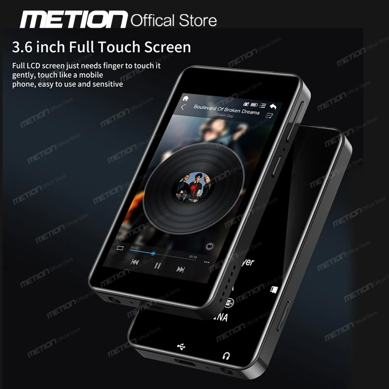 WiFi Android MP3 MP4 Player Bluetooth Full Touch Screen3.6
