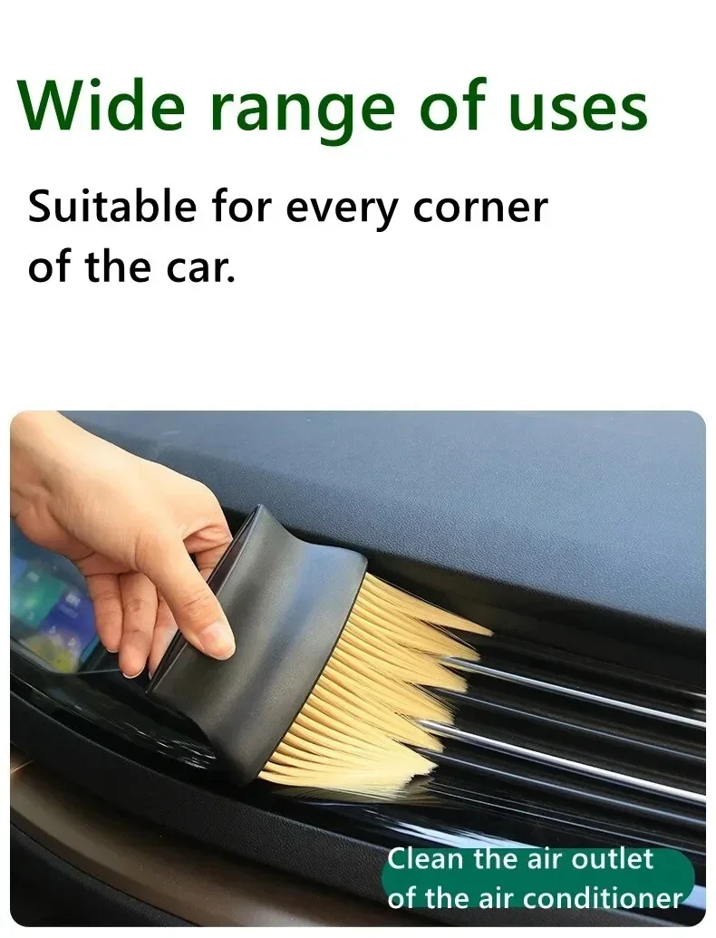 Dust Removal Brush for Car Air Conditioner Outlets - Soft Cleaning Tool