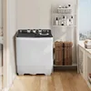 Washing Machine Twin Tub with Built-in Drain PumpSemi-automatic Twin Tube for Apartment  Dorms RVs  Camping and More 2