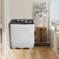 Washing Machine Twin Tub with Built-in Drain PumpSemi-automatic Twin Tube for Apartment  Dorms RVs  Camping and More 2