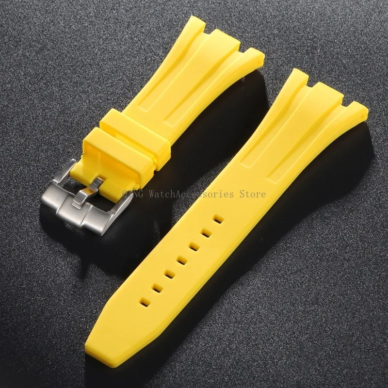 Premium Soft Silicone Rubber Watch Band - Men's Sports Diving Strap in Multiple Widths