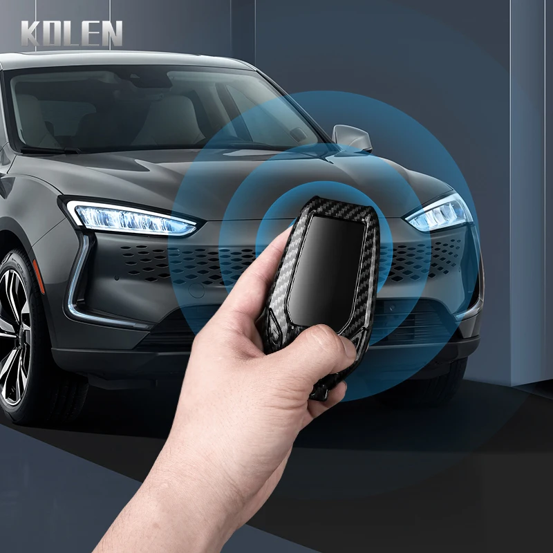 Premium ABS Carbon Fiber Car Key Case Cover