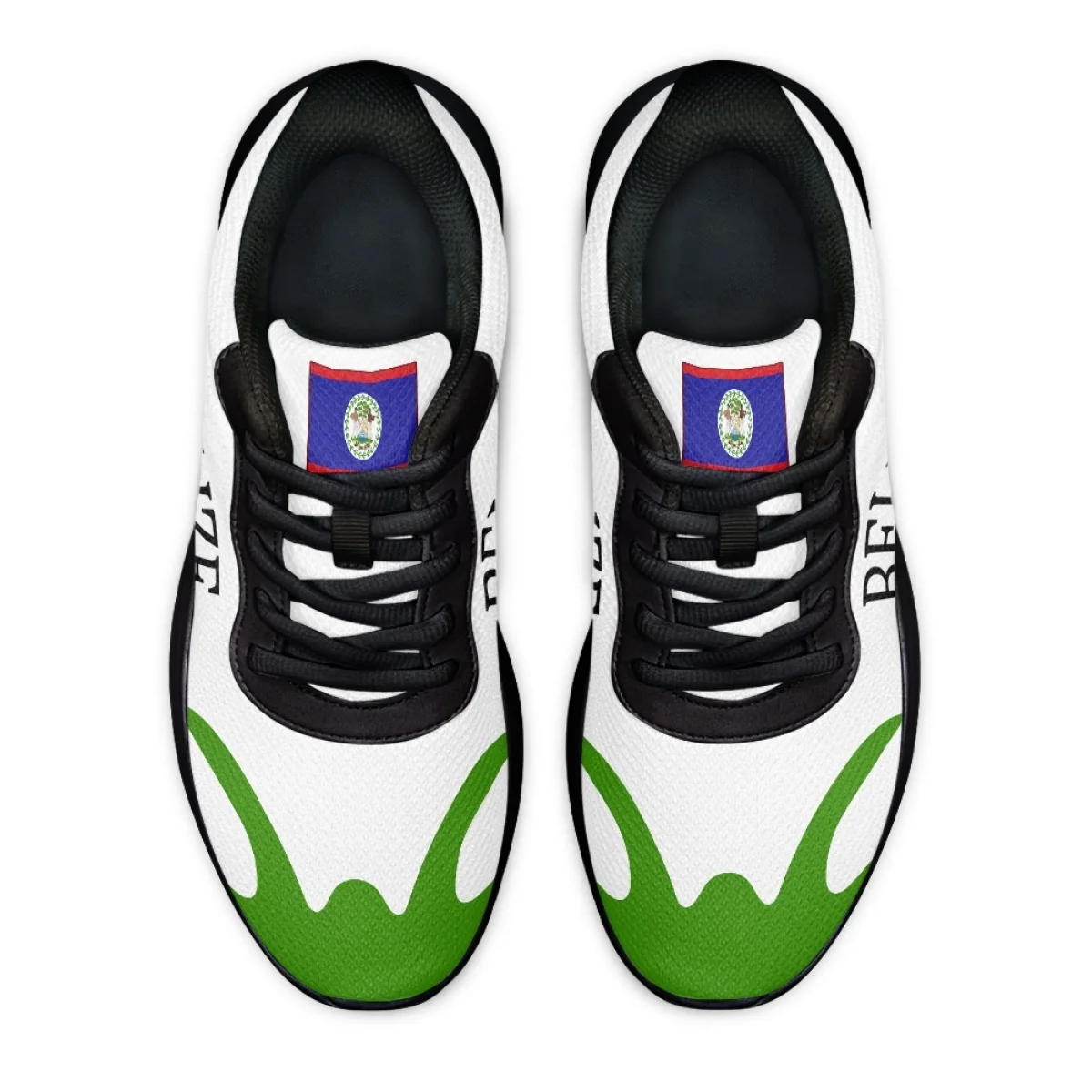 Belize National Flag Pattern Women Sneakers Wear-resistant Cozy Outdoor Running Shoes Lightweight Breathable Walking Shoes Adult