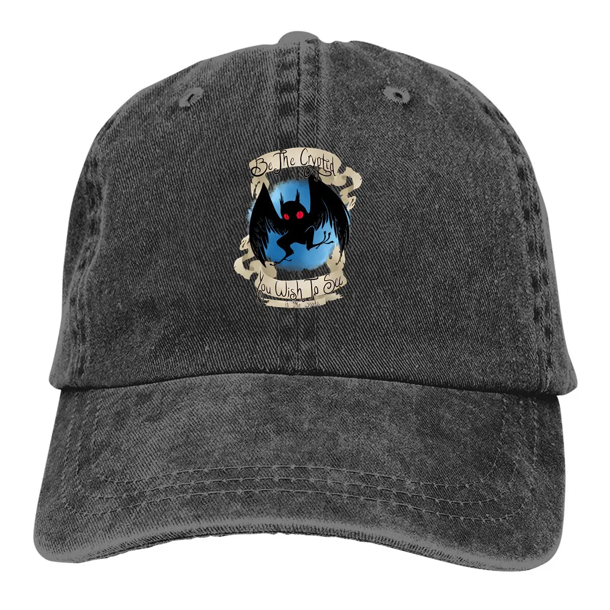 

Inspirational Mothman Baseball Cap Men Hats Women Visor Protection Snapback Mothman Humanoid Creatures Caps