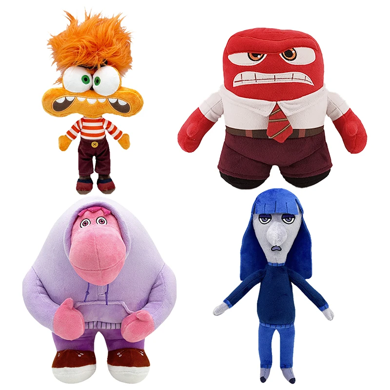 21-26cm-Inside-Out-2-Plush-Toys-Joy-Sadness-Anxiety-Anger-Disgust-Fear ...