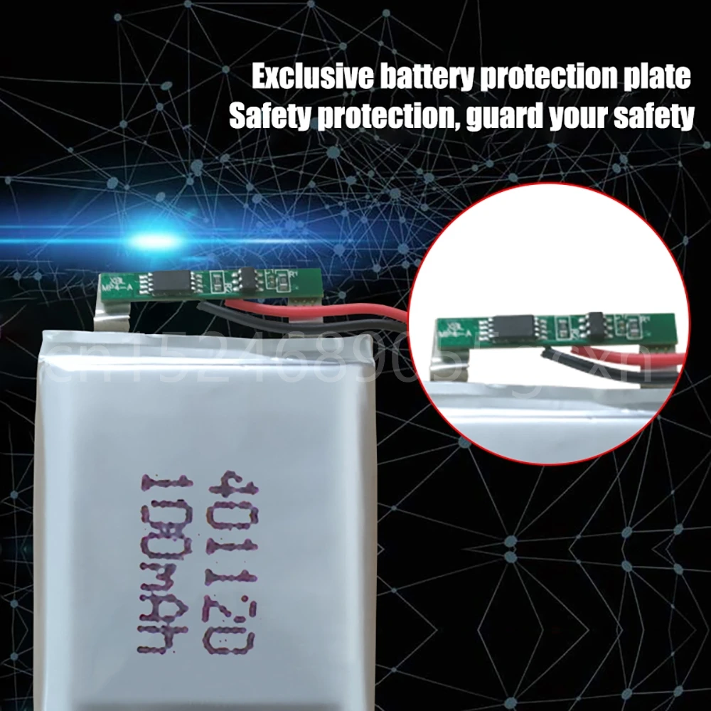 3.7V Lipo Cells 401120 100mah Lithium Polymer Rechargeable Battery for MP3 MP4 GPS Bluetooth Speaker Headset Selfie Stick