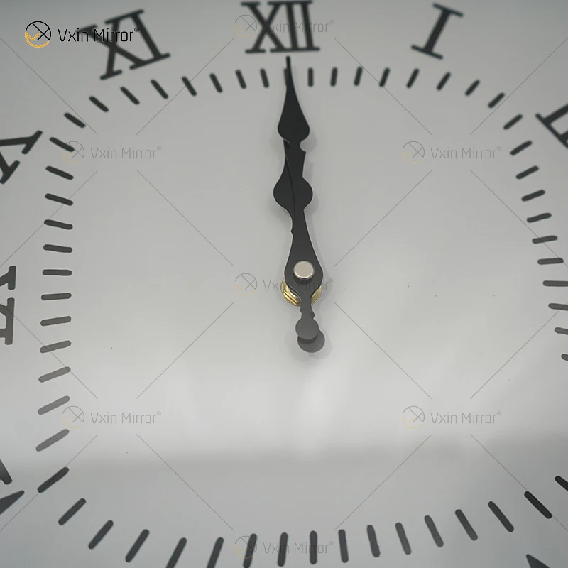 Mirrored Clock WXMC-078 Crushed Diamond Silver Wall Decor Elegant square Clock 5