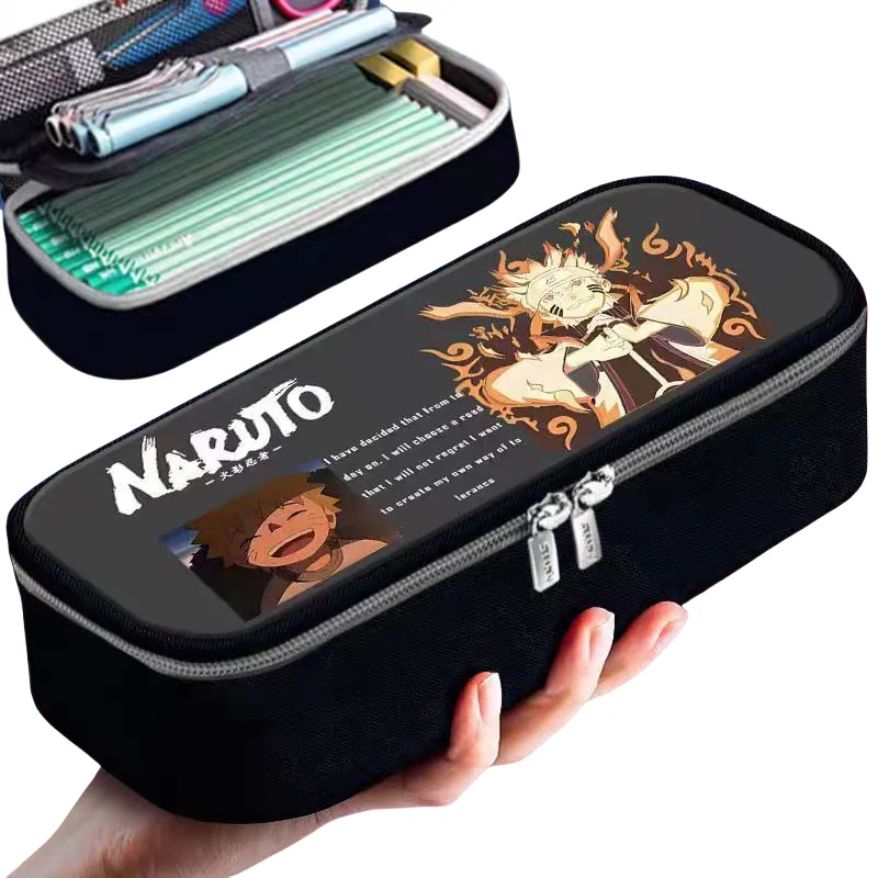 NARUTO うちはサスケ　ケース ナルトアニメ漫画サスケうちはイタチ鉛筆バッグクリエイティブ