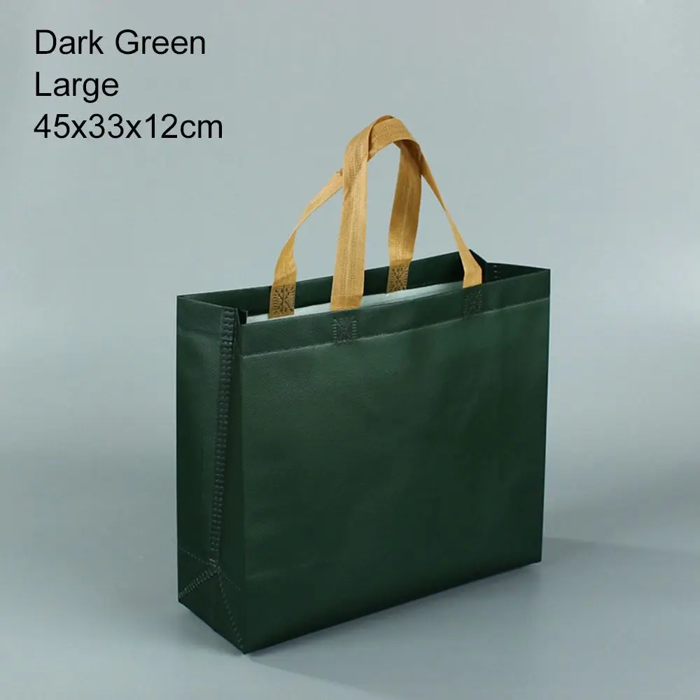 Durable Water-Resistant Green and Blue Eco-Friendly Tote Bag