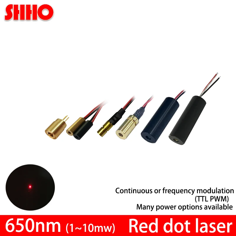 Module Laser 571nm 10mW Point Jaune Doré - 2V DC - Dimensions 12x21mm - Neuf