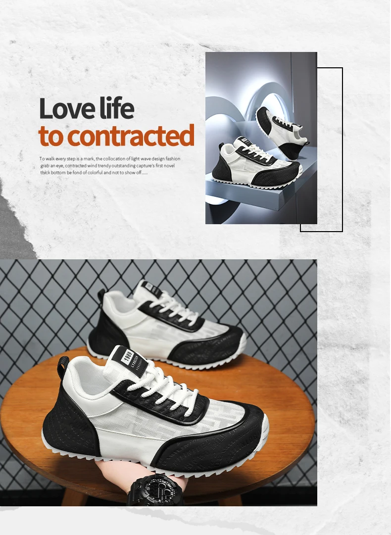 New men running sports fashion versatile casual shoes - Uniqwear
