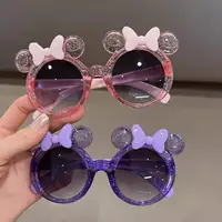 New Cute Crystal Bow Girls Children Sunglasses Fashion Trend Personalized Cartoon Sun Glasses Kids Shiny Eyewear - Image 6