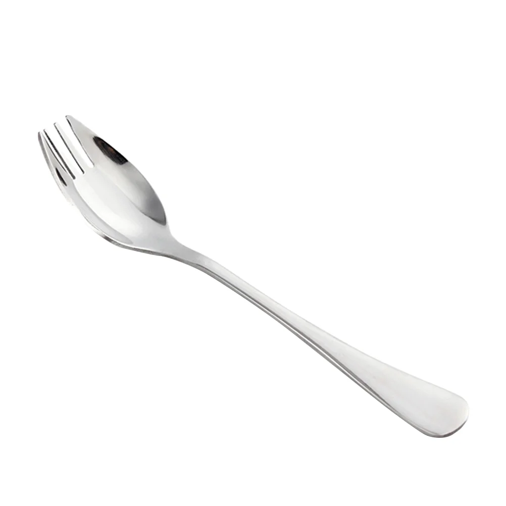 

Salad Fork Instant Noodle Sporks Dual-purpose Spoon Noodles Cucharas Para Postres Picnic Stainless Steel