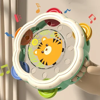 Instruments de musique pour bébé, jouets à tambour, jouets d'apprentissage Montessori pour tout-petits de 1 à 3 ans, développement précoce des mains, jouets musicaux interactifs 1