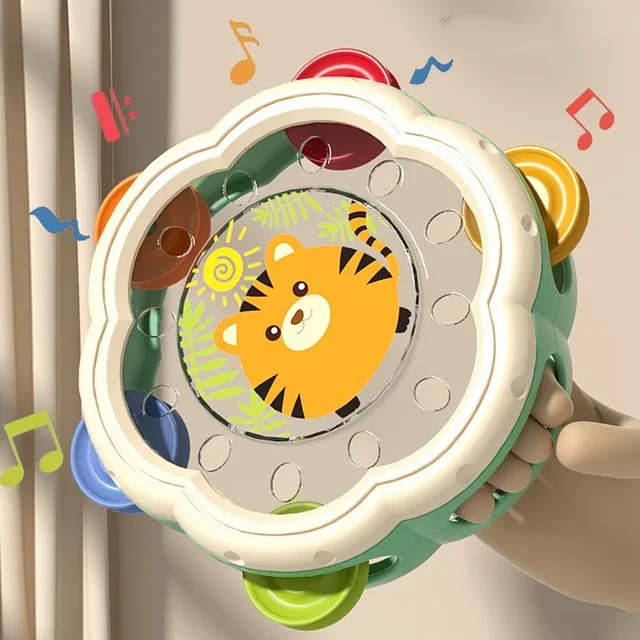 Instruments de musique pour bébé, jouets à tambour, jouets d'apprentissage Montessori pour tout-petits de 1 à 3 ans, développement précoce des mains, jouets musicaux interactifs 1
