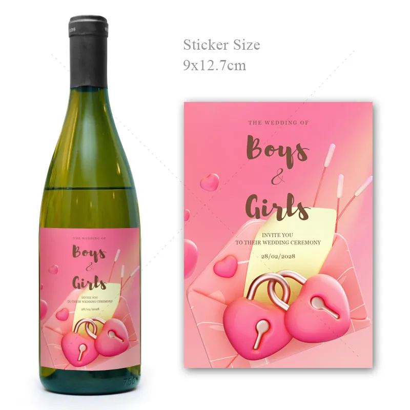 Etiqueta Personalizada Para Botella De Champán - Regalo Perfecto De Cumpleaños, Boda O Graduación