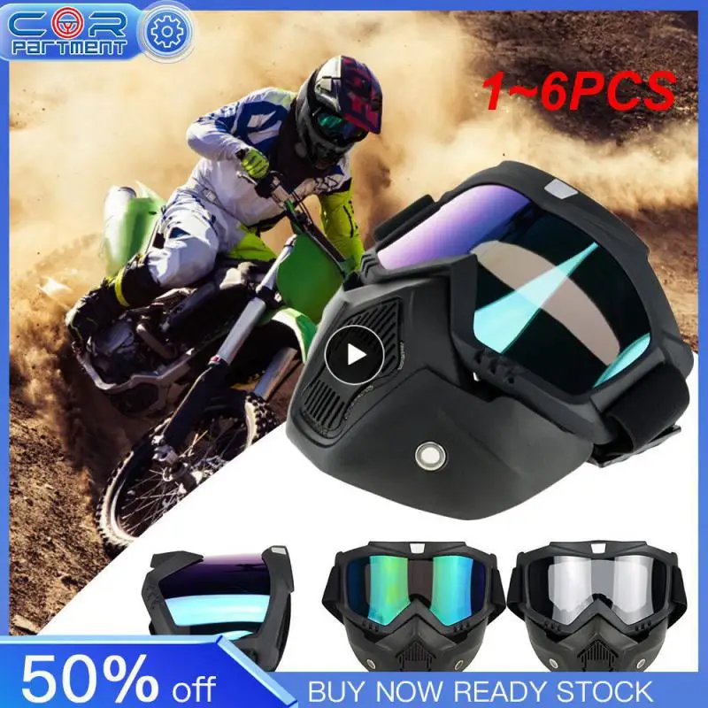 

1 ~ 6 шт. маска, очки, мотоциклетный шлем, для внедорожных видов спорта, езды на открытом воздухе, тактические очки, оборудование для защиты от ветра и песка