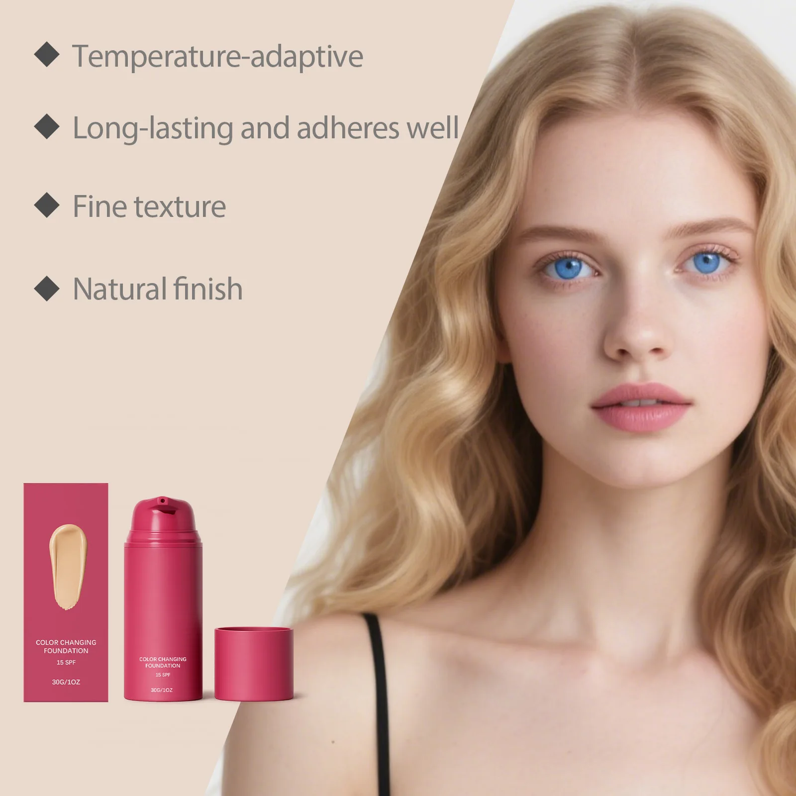 Liquid Foundation Color Changing Spf 15 Natural Face Concealer_voghion.com