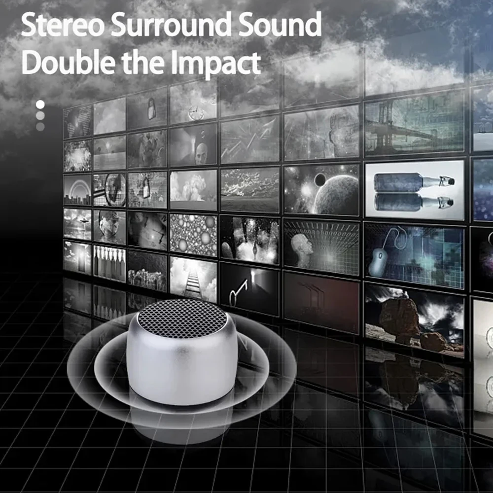 Bluetooth Speaker M1 Portable Bluetooth Speaker Music Stereo Surround Mini USB Outdoor Subwoofer Speaker Audio Player Wireless