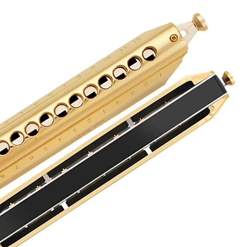 QI MEI Chromatic Harmonica 16 Hole 64 Tone Mouth Organ