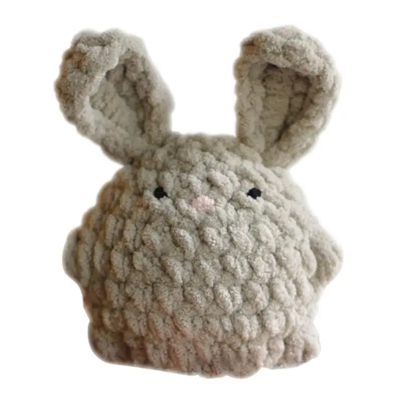 

Knitted Bunny Rabbit Plush Bunny Rabbit Exquisite Handcrafted Creative Detail Adorable Funny Soft Crochet Bunny Doll For Babies