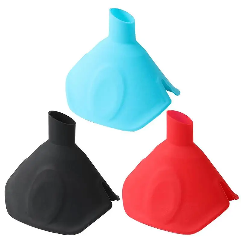 

Funnel For Kitchen Mini Oven Mitts Rubber Oven Glove Silicone Funnel Anti-scald Dish Insulation Clip Food Funnel For Filling