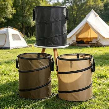 Portable Folding Trash Can 1
