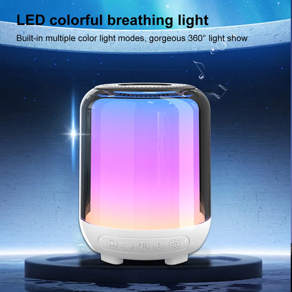 White Noise Machine Sleep Speaker Portable Baby Sleep Machine Soothing Sounds Therapy Sound Monitor Generator for Relax