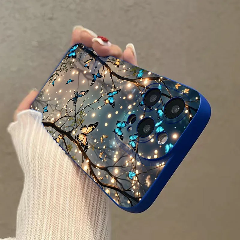 Dreamy Fantasy Butterfly Pattern Phone Case for iPhone 17 11 12 13 14 15 16 Pro Max 16 17 E XR XS 15 Plus Soft Protective Cover 5