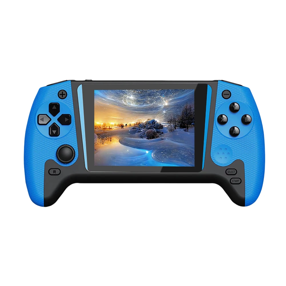 Compact Retro Handheld Gaming Console with 500 Built-in Games and TV Connectivity