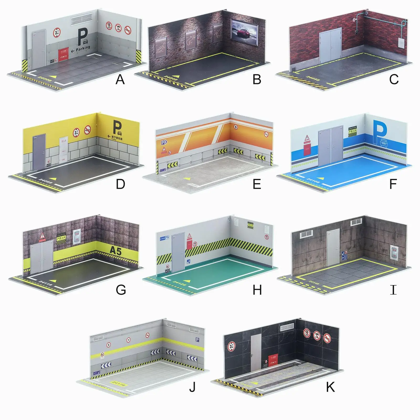 

Car Model Diorama Parking/24 Parking Lot for Toy Car Automobile Model