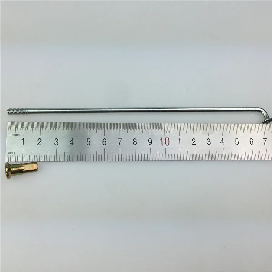 40pcs 3.2mm-3.8mm-4mm for CG125 Jialing Motorcycle Hub Wheel Spoke Steel Thickened Right Angle Wire and Cap 17-18 Inch Wire