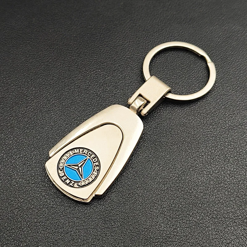 Metall Leder Logo Auto Schlüsselanhänger Für Mercedes