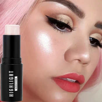 얼굴 하이라이터 브론저 스틱 메이크업 루즈 틴트 교정기, 컨투어링 화장품 하이라이트 브론저 펜, 여성 얼굴 일루미네이터