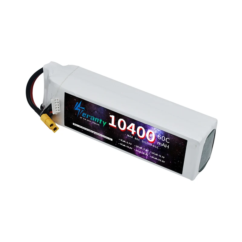 10400mAh 14.8V Lipo Battery 4S 60C RC Batteries for RC Car Boat RC Helicopter Airplane Truck Truggy With Deans XT60/XT90 Plug