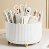 Makeup Brush Holder Organizer 360° Rotating Countertop Makeup Brush Organizer 5 Slot Makeup Organization and Skincare Storage 2