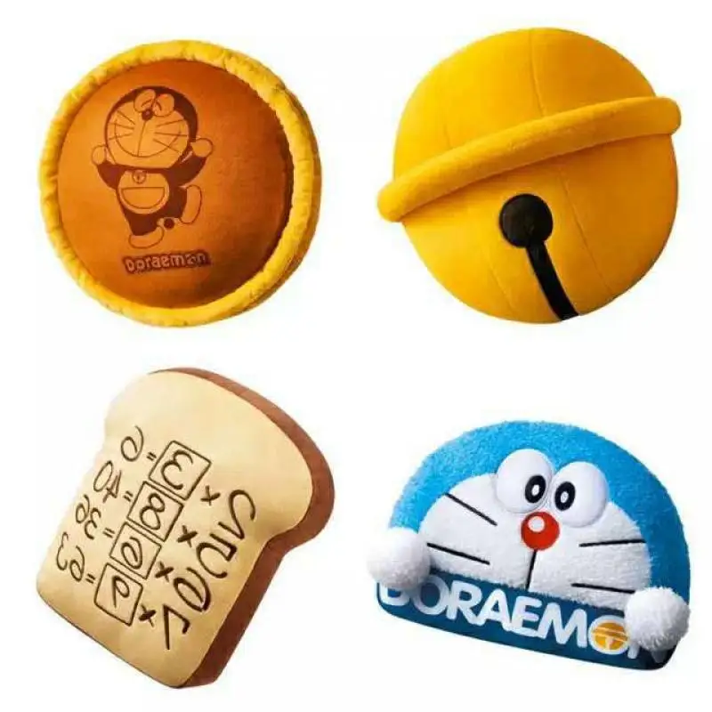 

New Doraemon Cartoon Plush Stuffed Doll Anime Surrounding Pillow Cute Room Decoration Dorayaki Birthday Gift for Boys and Girls
