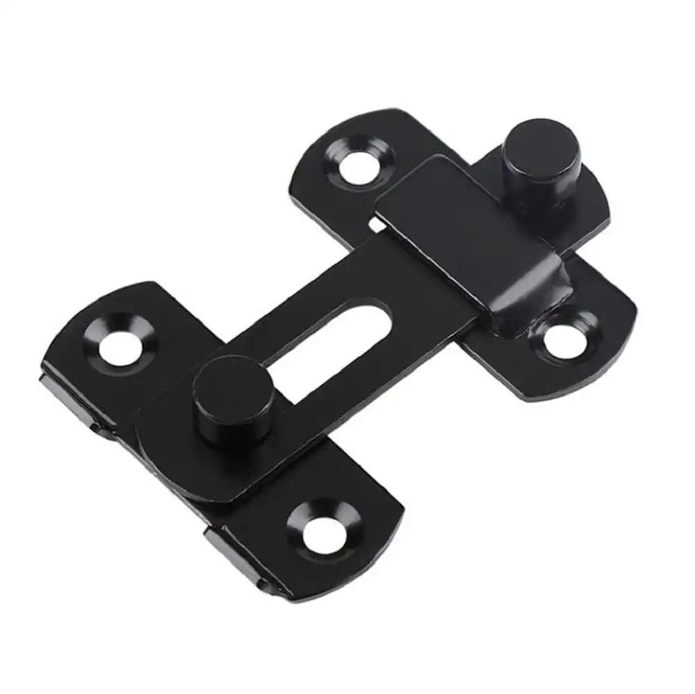 Door Latch Gate Latch Sliding Barn Door Latch Locking Matte Black Stainless Steel Gate Latches Flip Safety Door Bolt Lock