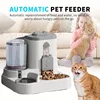 Sdcecb7433b7846f49f6787fe180d4d4fn.jpg Cat Bowl Automatic Feeder with Spill Proof Design with Water Fountain Pet Food Dispenser for Small Medium Large Cats Dogs