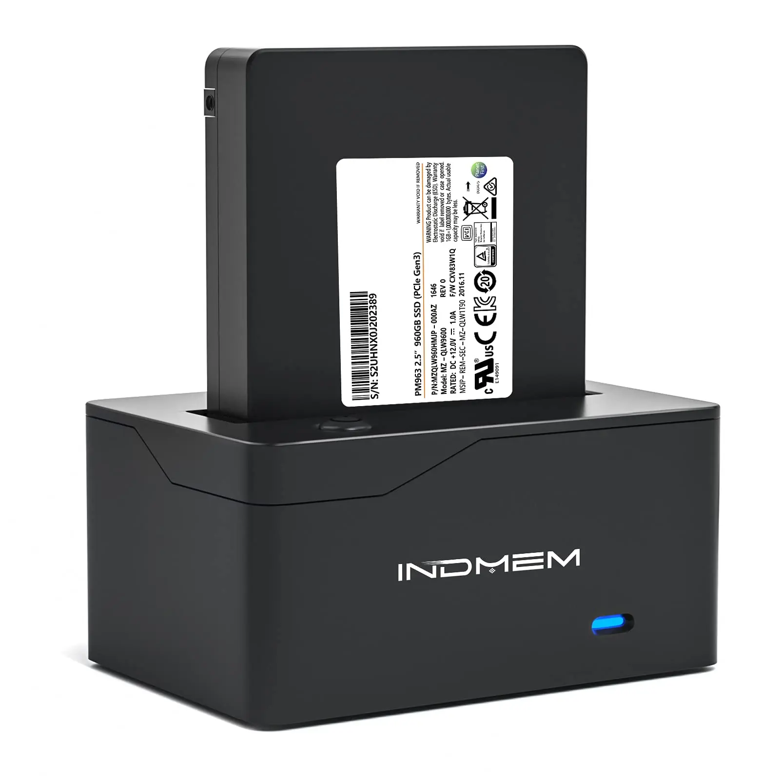 Indmem 2.5 Polegadas U.2 Pcie Ssd para Tipo-c Adaptador Leitor 10gbps U.2 Gabinete Conector de Disco Rígido Externo para Windows os Linux - Imagem 5