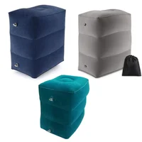 Inflatable PVC Kids Footrest Pillow for Travel - Airplane, Car, Bus. 1