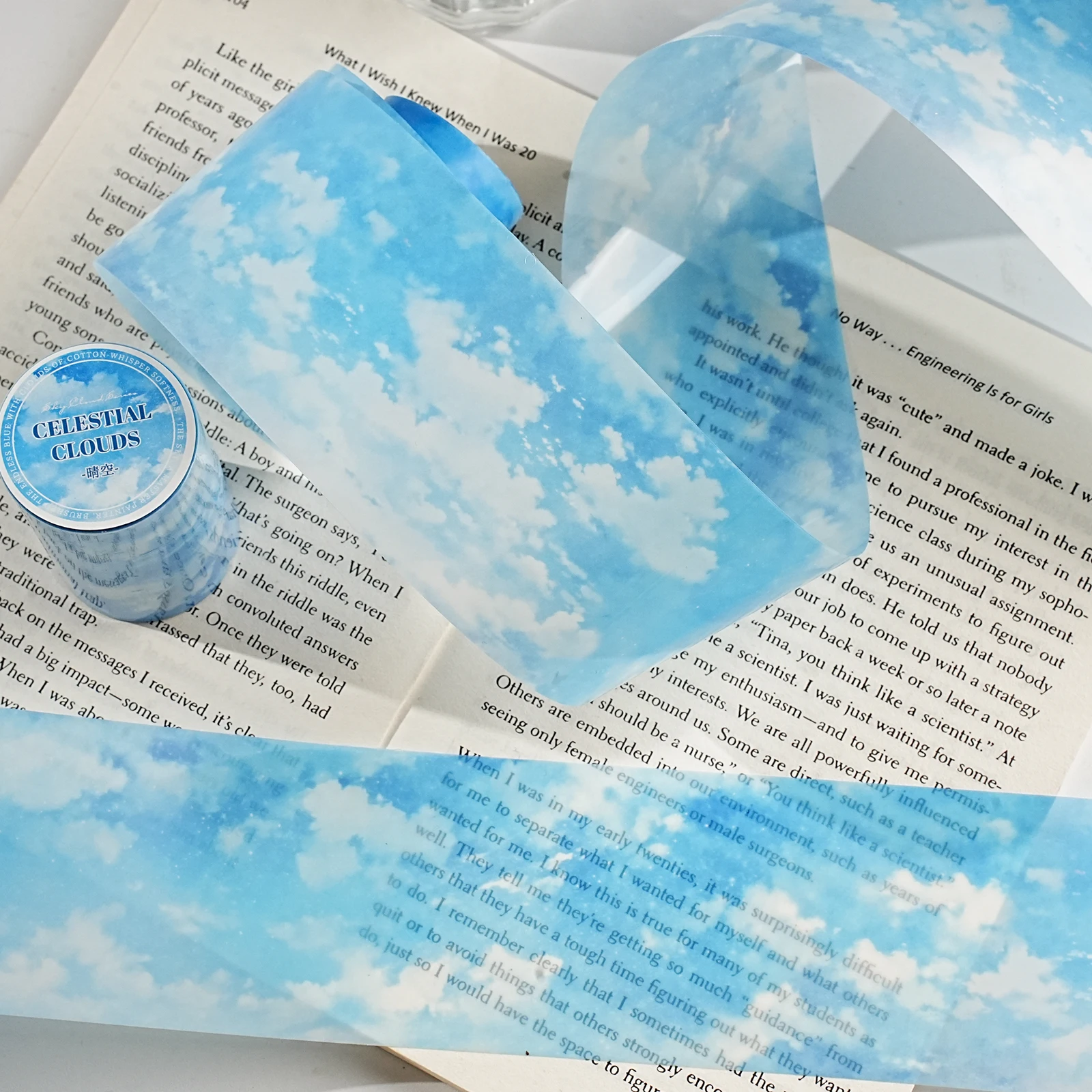 60mm * 2m 하늘 구름 풍경 시리즈 인스 하늘 구름 풍경 테이프 창의적인 핸드북 스크랩북 DIY 미학 용품