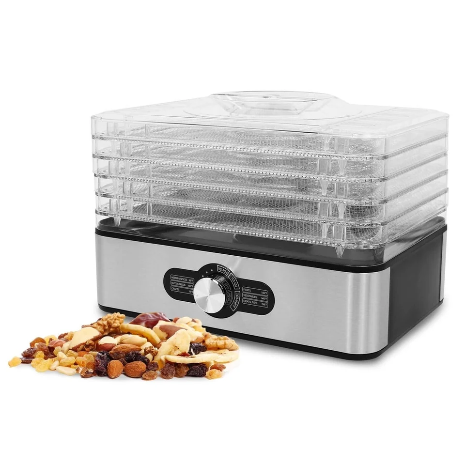 Stainless Steel Food Dehydrator with Adjustable Temperature