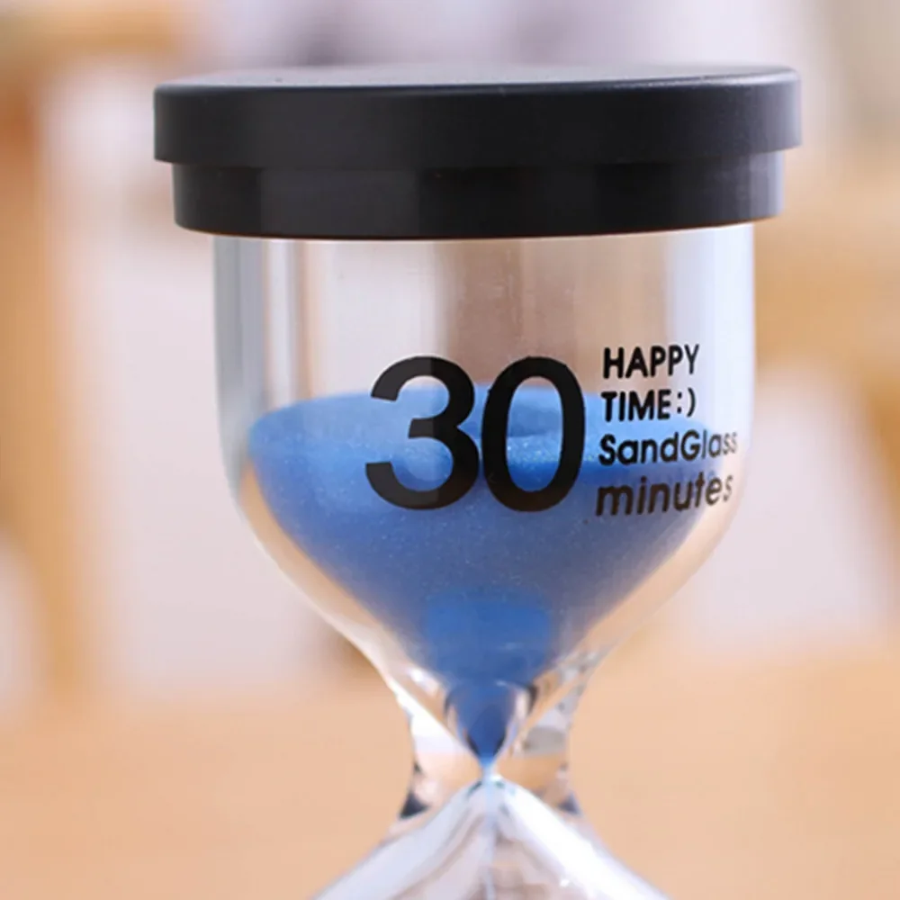Plastic Cooking Timer Hourglass 1/3/5/10/15/20/30 Minutes Timer Sand Watch Clock Half Hour Kids Gift Home Decoration Accessories