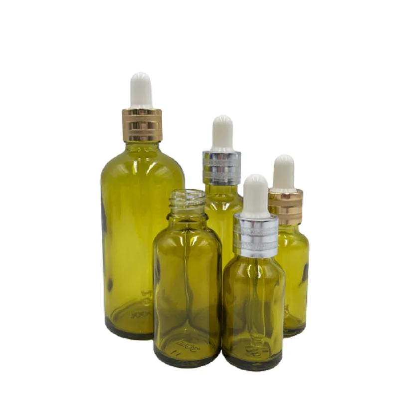 Bouteille De Pipette En Verre Vert Olive Flacons Compte Gouttes Vides  Dhuile Essentielle Dhuile Essentielle Blanche 5ml 10ml 15ml 20ml 30ml 50ml  100ml Récipient Cosmétique Rechargeable Du 1,03 €