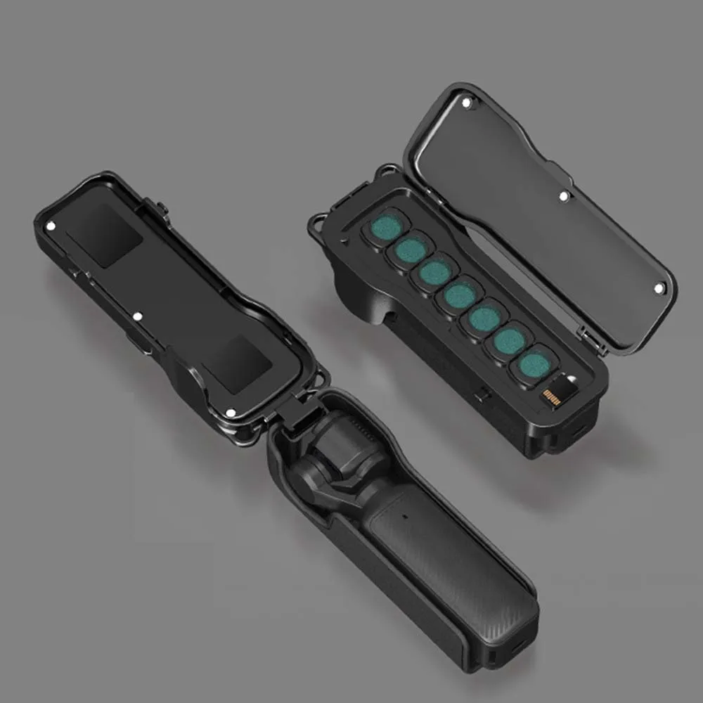 DJI Pocket 3 짐벌 카메라 커버 렌즈 캡 마그네틱 필터 보관 쉘 낙하 방지 보호 장치용 BRDRC 플립 보호 케이스